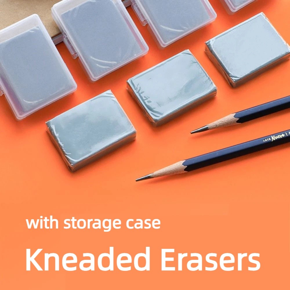 Rubber Eraser Kneaded - 4 pçs correção macia esboçar borrachas