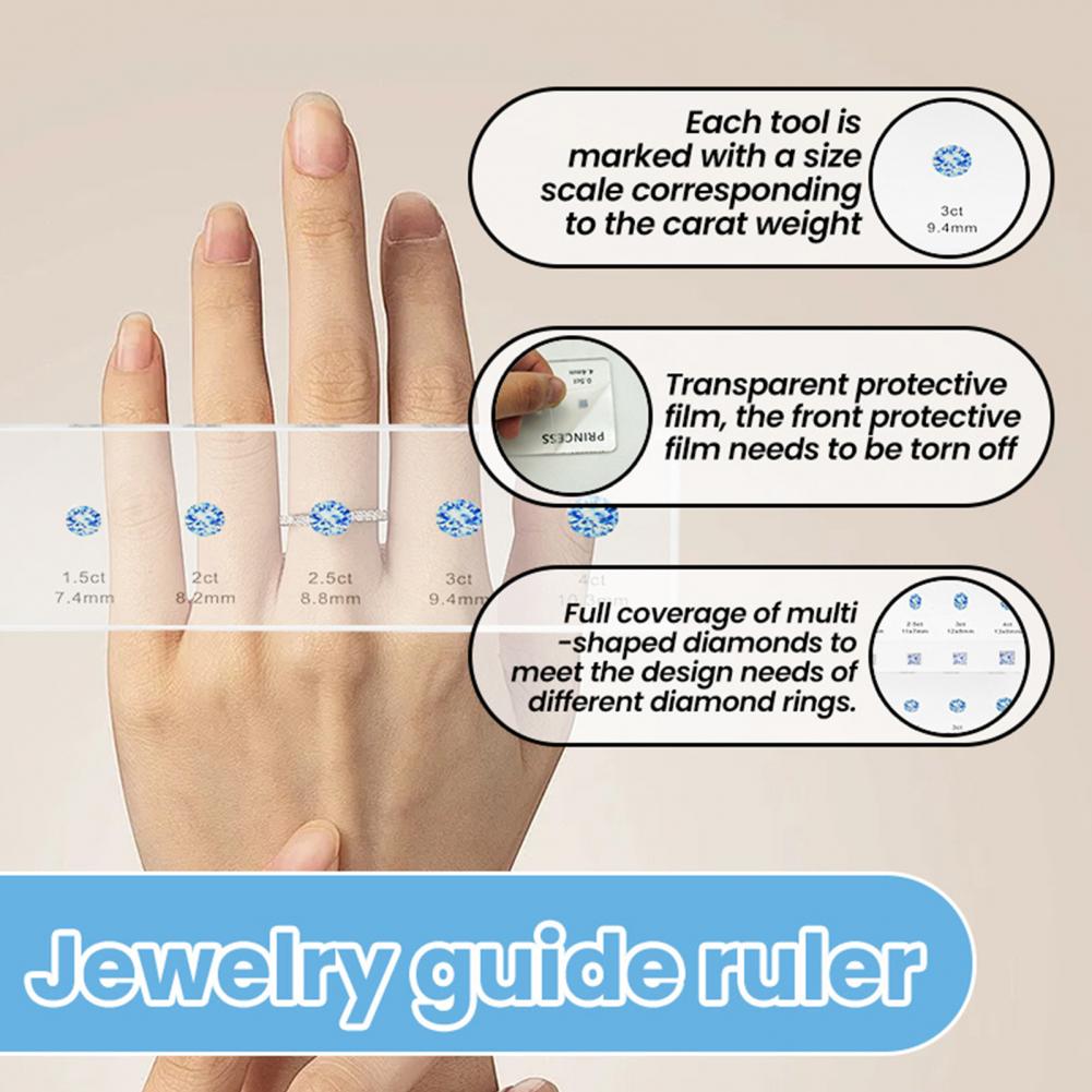 Ruler Set Transparent - Régua durável transparente acrílico conjunto de