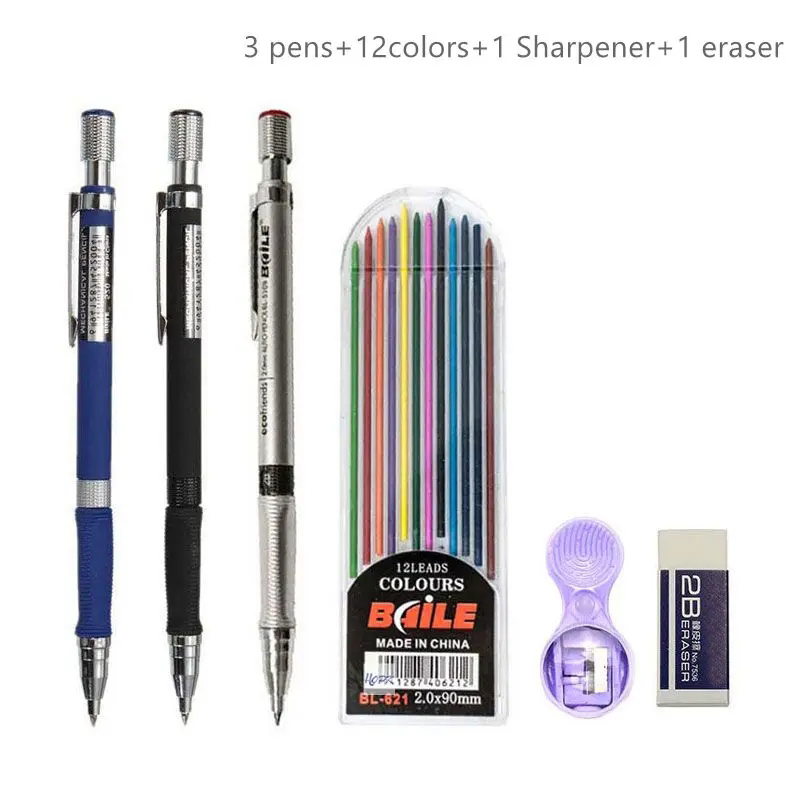 Staedtler Pencil Lumocolor - Conjunto de lápis mecânico 2b de