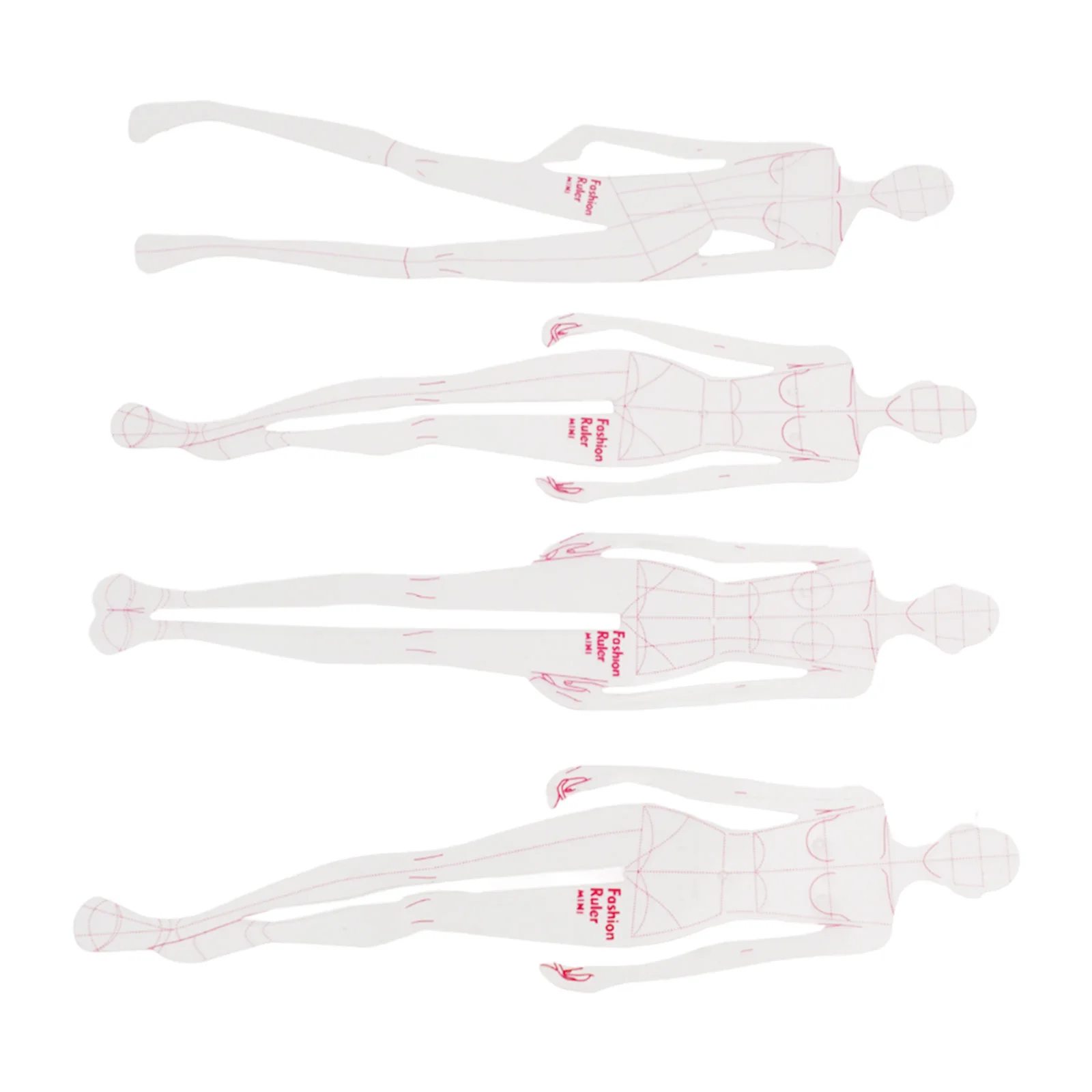 Ruler Set Transparent - Conjunto de Réguas de Plástico Transparente