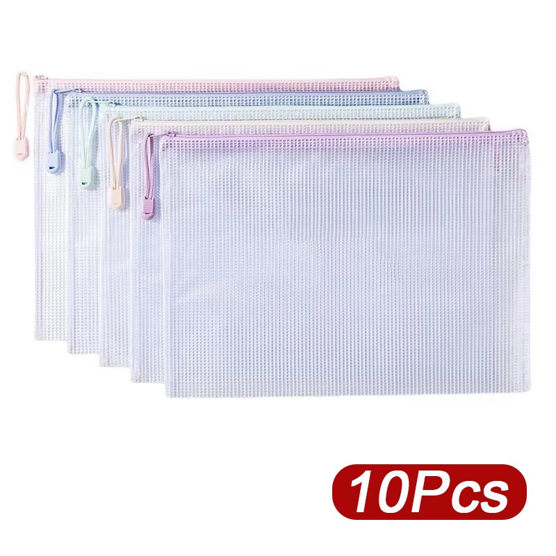 Office Stationery And Supply - Saco de malha com zíper, 5-30