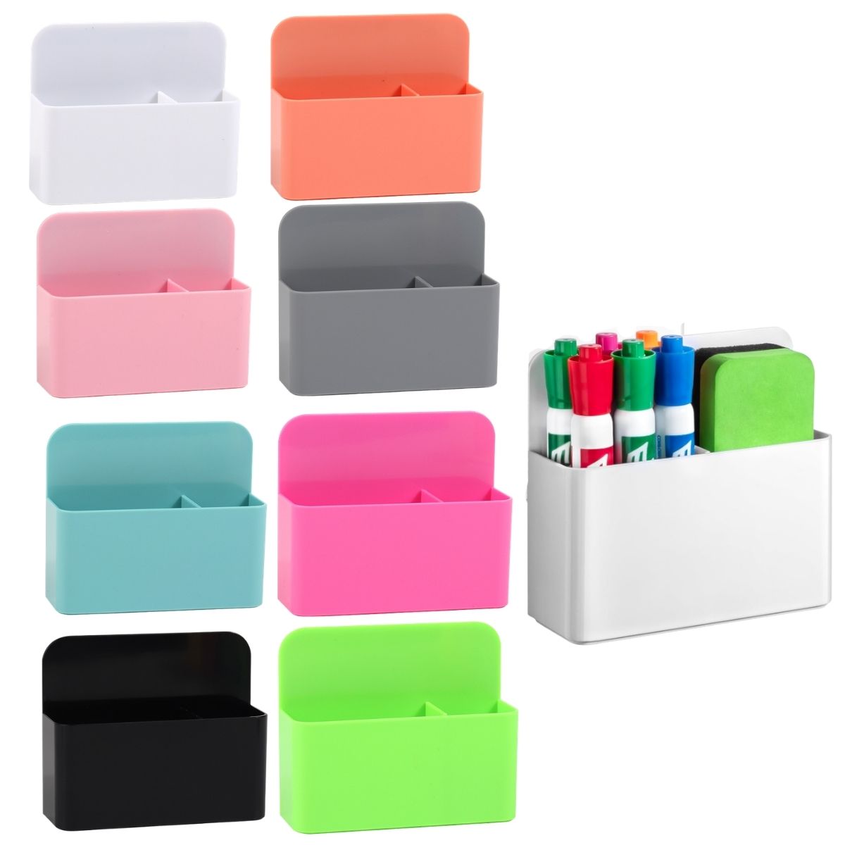 Whiteboard Marker Set - 2 Peças Suporte Magnético para Marcadores