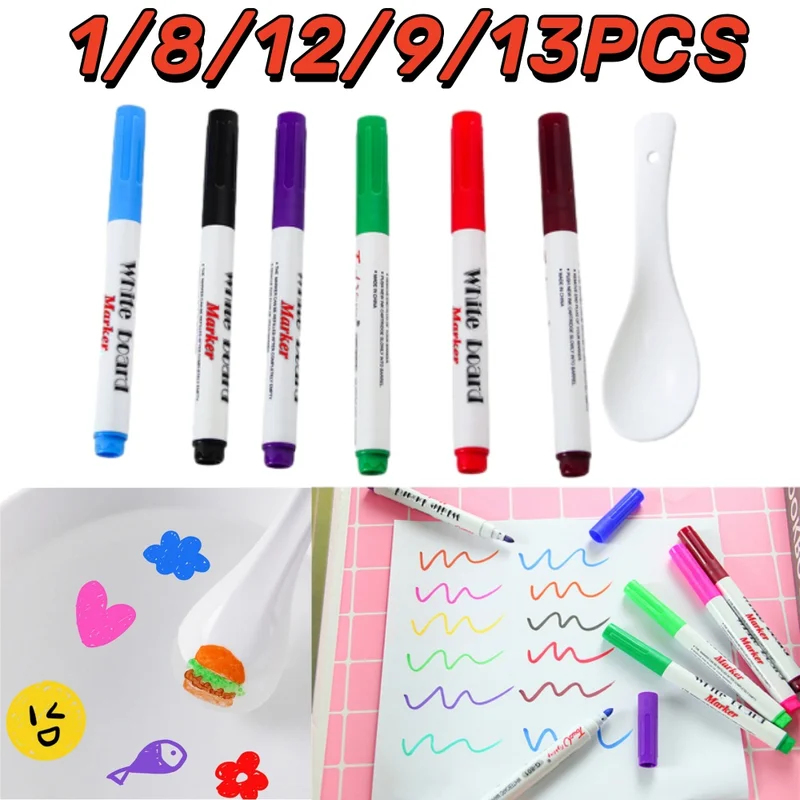 Whiteboard Marker Set - Conjunto de Canetas Mágicas para Pintura