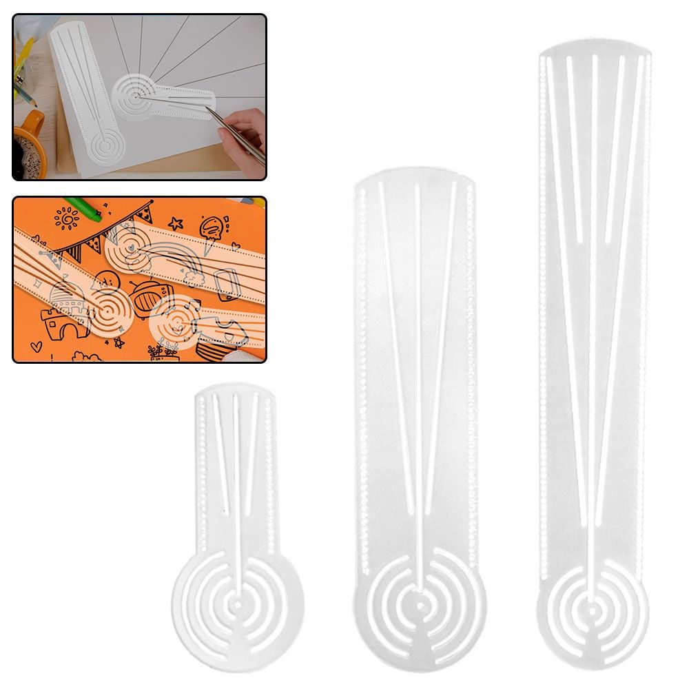Molde de Desenho Mandala Multi - Ruler Set Transparent avaliação e preço