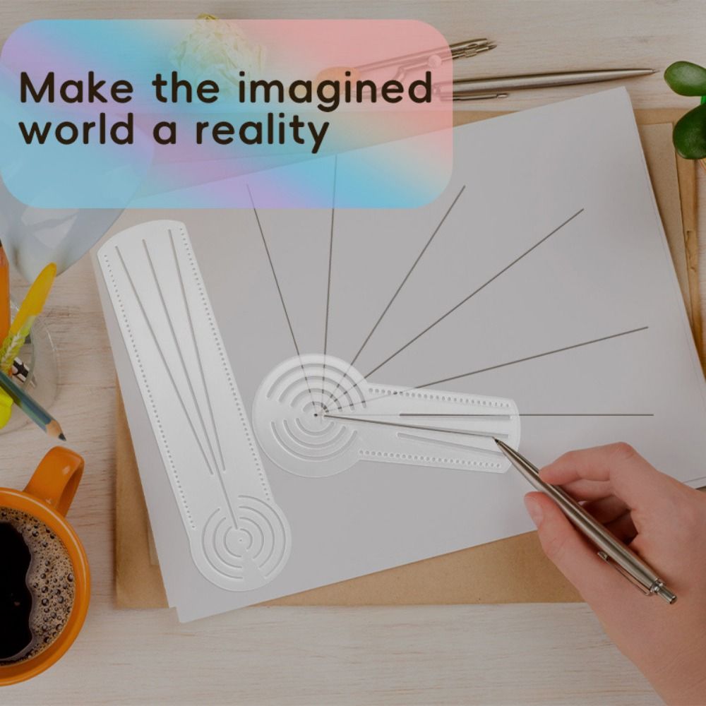 Molde de Desenho Mandala Multi - Ruler Set Transparent avaliação e preço