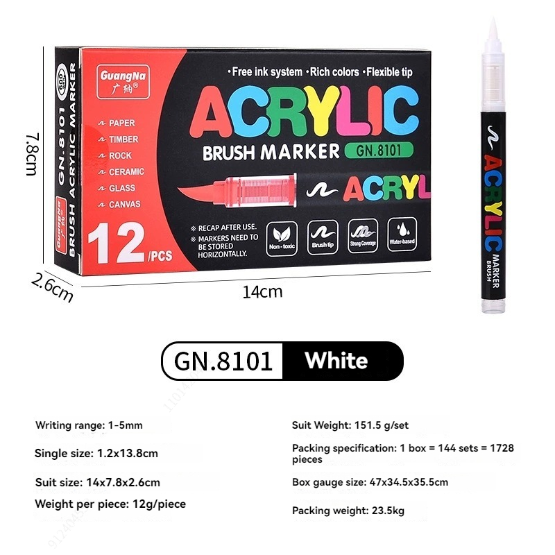 Conjunto de 12 Marcadores Acrí - Whiteboard Marker Set avaliação e preço