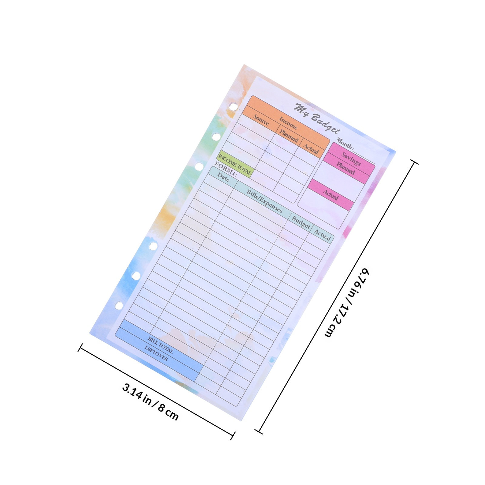 14 Folhas de Caderno de Orçame - Planner Weekly Budget avaliação e preço
