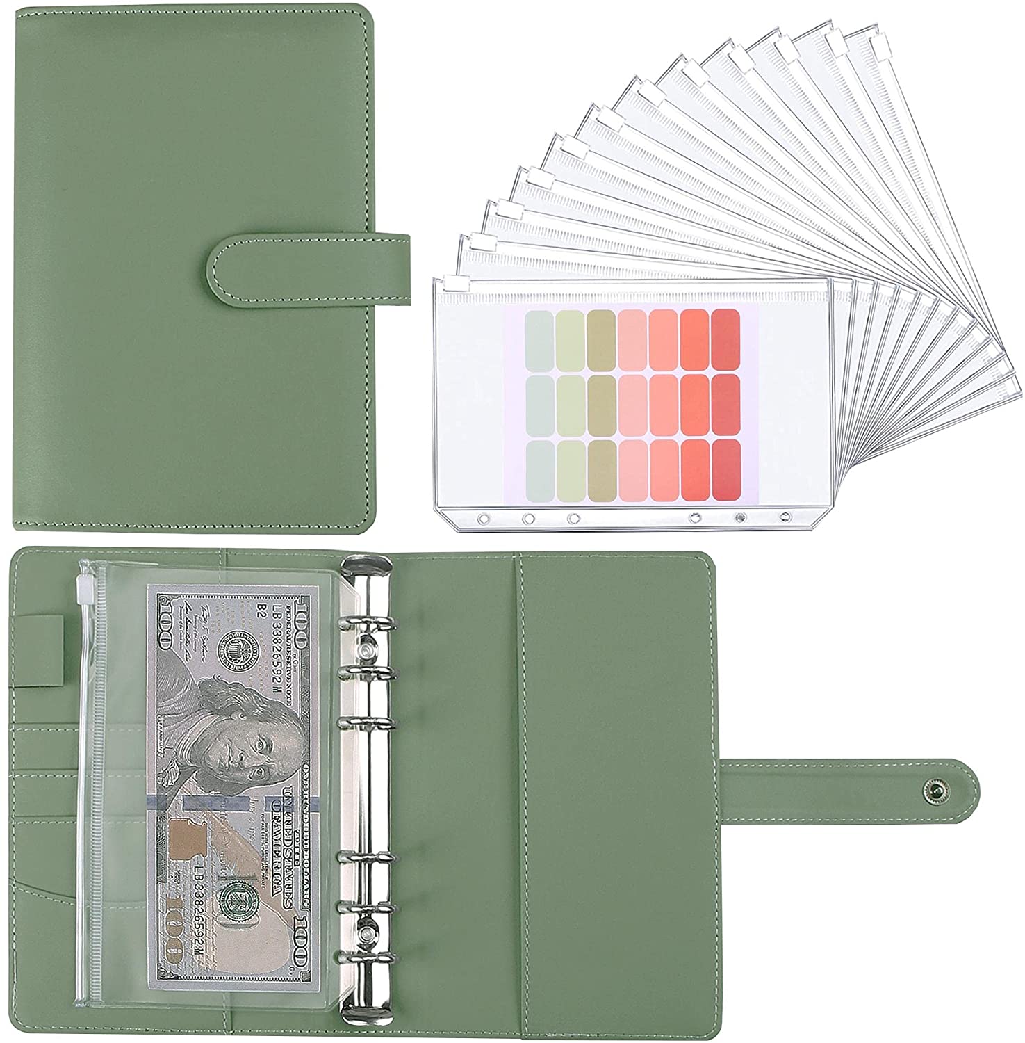 Pasta colorida do caderno do c - Planner Weekly Budget avaliação e preço