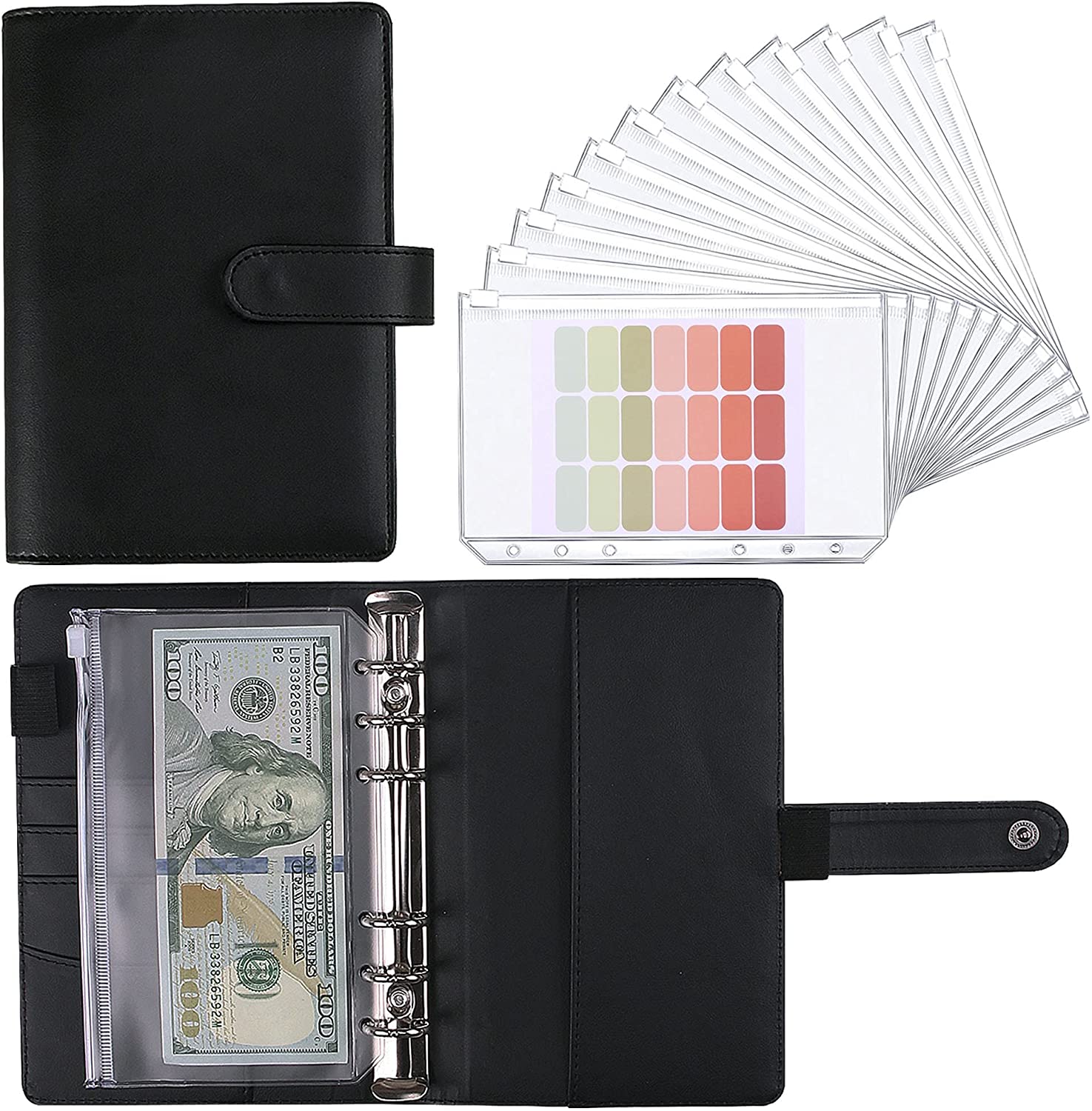 Pasta colorida do caderno do c - Planner Weekly Budget avaliação e preço