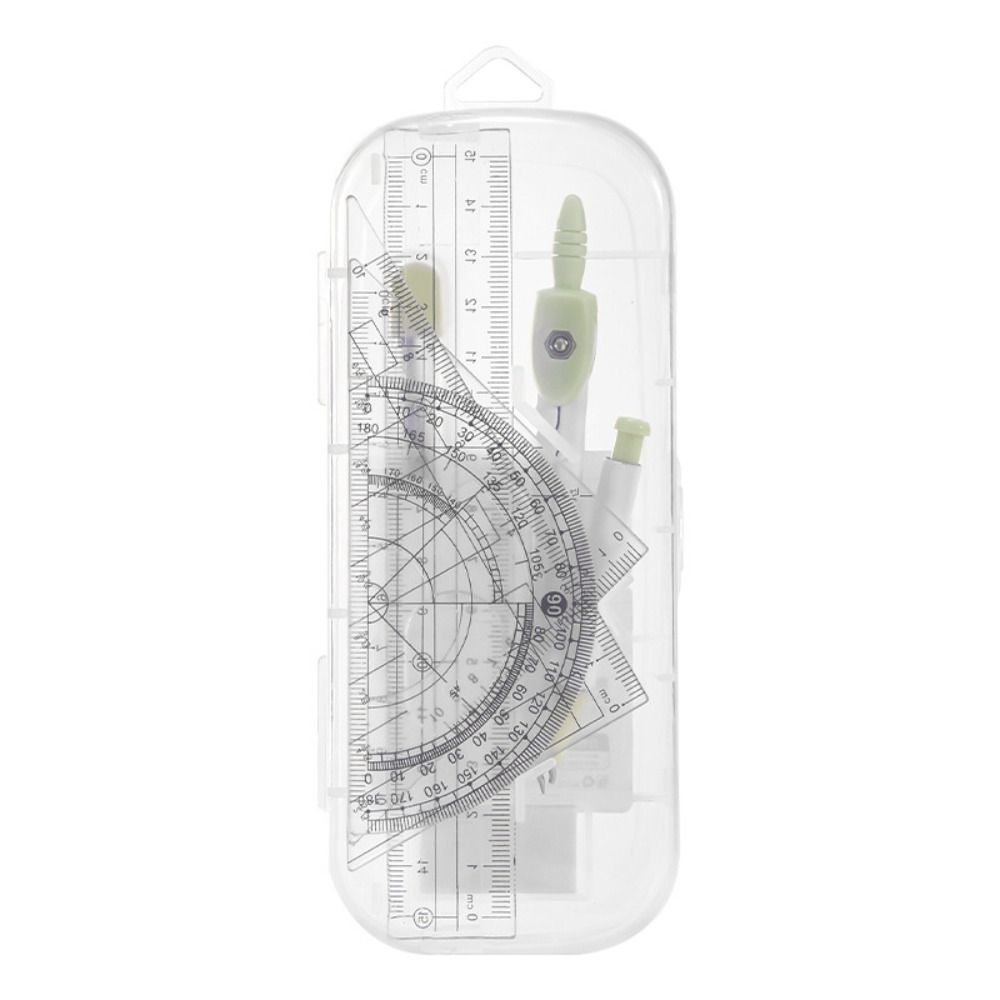8 Pçs/set Régua de Plástico Co - Ruler Set Transparent avaliação e preço