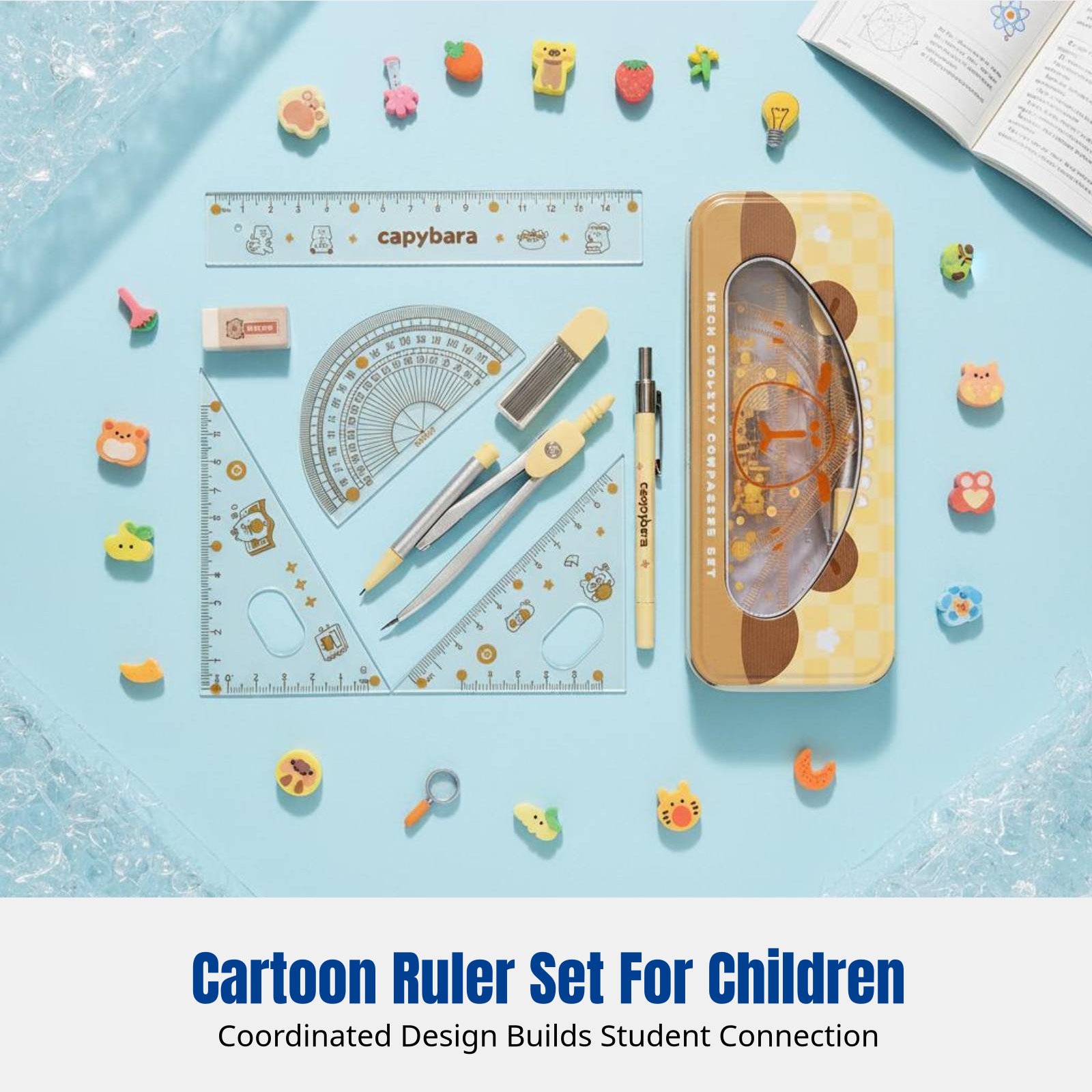 Conjunto de Réguas para Estuda - Ruler Set Transparent avaliação e preço