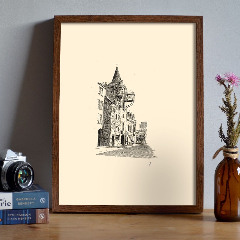 Pôster Vintage do Castelo de E - Fountain Pen Ink avaliação e preço